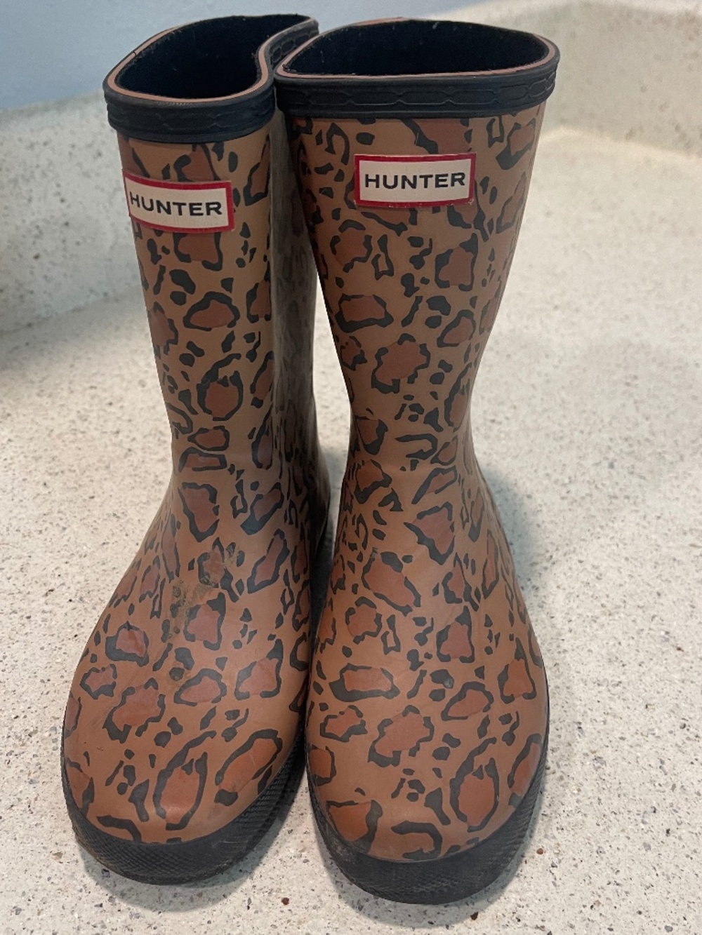Hunter Brown Rain & Snow Boots Waterproof Mid-Calf